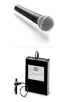 rent a wired microphone or wireless lapel microphone in ottawa
